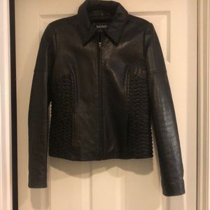 XOXO Black Genuine Leather Jacket